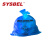 西斯贝尔（SYSBEL）废弃物处理袋防火垃圾桶垃圾袋金属垃圾桶垃圾袋生化垃圾桶垃圾袋危废品处理桶 蓝色 10个/包中号70*80（长宽/cm）6丝 现货