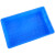 阿笛莫（ADIMO) 周转箱 Q1# 650*430*360mm 蓝色 塑料物流仓库斜插箱加厚货物大号零件收纳工具存储箱