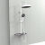 意大利GESSI淋浴套装白色恒温 淋浴器置物壁挂式增压 两功能白色恒温款