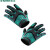 世达(sata)SF0903劳保手套耐磨经典绿机械型防滑可触屏防护防寒保暖手套1副 8寸