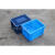 加厚塑料筐大周转箱长方形胶框灰色物流箱子储物盒收纳盒子胶箱框 400300147加强底蓝色