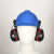 斑旭婉挂安全帽耳罩隔音降噪防噪音消音工厂工业护耳器插挂式安全帽专用 隔音耳罩+安全帽(黄色)