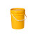 适用批发带盖pp桶胶桶涂料化工油漆包装桶密封塑料桶圆桶小桶 5L 橙色