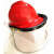 LNG加气站耐低温防护面屏防雾防飞溅面罩液氮防冻面屏冲击安全帽 黄色头盔+面屏+支架+下盖
