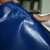 威厉固得 PVC刀刮布 防水帆布加厚油布防雨布防晒遮阳布耐磨蓬布 蓝色厚0.55mm 6米*10米520g/㎡