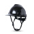 HKFZ碳纤维纹黑色安全帽工地国标ABS工程施工安全头盔领导监理防护帽 圆盔型安全帽 碳纤维花纹 碳亮黄