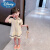 迪士尼（Disney）2024夏季女童连衣裙新款学院风中小儿童套装运动休闲polo裙两件套 裙套装 110cm