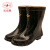 双安 绝缘靴 BX301 42码 半筒雨靴 30KV 黑色 防触电高压电工橡胶鞋 防滑耐磨