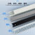 工业理线槽pvc线塑料阻燃配电箱走线灰黑蓝白色配行线粗齿40*40 蓝色 高80*宽80（2米）