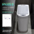 NST纳仕达智能感应垃圾桶 家用自动厕所浴室电动带盖卫生间便纸桶 7L 极地白配套USB充电电池 7L