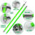 高压令克棒拉闸杆10kV伸缩绝缘杆电工防雨操作杆绿色变压器电杆 10kV 3节4米(防雨型) +包