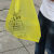 加厚黄色医疗垃圾袋医院诊所平口手提背心式大号危险废弃物塑料袋 100*110特厚医疗垃圾袋50只 加厚
