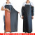 超佰尼 pvc防水围裙防油耐酸碱加厚耐磨工业围裙套袖黑红复合围裙1.1米+套袖