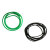 定制机器皮带接驳台传动PU聚氨酯工业橡胶O型圆带可焊接绿黑皮带 黑色不接1米