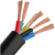 护套线电线234芯1 1.5 2.5平方4 6国标铜电缆软线户外RVV电源线 紫色 5芯1.0平方 50米