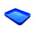 塑料方盘长方形浅盘零件盒分类工具盒塑胶盘子茶盘水果盘花盆托盘 4号茶盘蓝色390*300*35