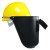 6PA3焊帽铝头盔式焊接面具安全帽式电焊面罩头戴式焊接面具 HR36黄安全帽+6PA3焊帽