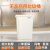 商用无盖大垃圾桶2024新款客厅大容量厨房厕所饭店餐饮高颜值 10L长方带盖