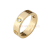 卡地亚（Cartier）戒指男女 情侣同款5.5毫米宽镶嵌3钻LOVE结婚对戒钻石 婚戒 预 B4032400 18K黄金色 57