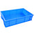 冰禹 BY-5S1 加厚塑料物流周转箱 工具零件盒收纳箱 2号蓝650*410*155mm