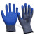 千井皱纹塑胶手套浸胶耐磨防滑橡胶工作劳保防护胶皮手套 紫色皱纹12双装