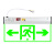 者也（ZYE）新国标透明吊牌消防指示灯吊挂式 双向出口 LED标识牌