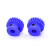 蓝色尼龙齿轮1模15齿-60齿电机凸台齿轮圆柱直齿轮塑料正齿轮 青色 尼龙凸台 1模38齿 孔1