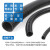 PE塑料波纹管穿线软管塑料软管黑色电线电缆护套闭口  PE-AD15.8 (80米)内径12 PE-AD50 1米价