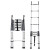 加厚铝合金人字梯升降竹节梯多功能折叠伸缩铝梯直梯子定制 (德标升级款)人字梯2.6+2.6米