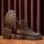 百丽驼美士（BALITOMMS）手工男士马丁靴冬季户外高帮沙漠靴英伦风复古工装靴 黑色 44