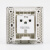 FSL佛山照明嵌入式隐藏式深度可调节冰箱空调床头柜86型插座内嵌式 16A三孔隐藏式插座（白色）