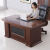 佐盛办公家具老板桌总裁桌经理桌大班台办公桌油漆贴实木皮经理桌 1.6米单桌