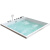 果敢家用深泡方形嵌入式亚克力浴缸冲浪按摩浴缸1.3米762 嵌入式空缸+下水器 0.95m