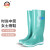 上海牌雨鞋女士高筒舒适PVC耐磨防滑防汛劳保工业防护耐腐蚀耐酸碱食品加工鞋SH333 绿色 40