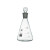 具塞三角烧瓶10/25/50/100/150/250/500/1000棕色玻璃锥形瓶 白色1000ml/24#