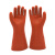 双安 12KV橡胶绝缘手套（手型） 橘色 15天 