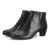爱步（ECCO）女款高跟鞋靴SCULPTURED 45 ANKLE时尚耐磨舒适休闲靴 BLACK 35
