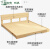 实木地台床架1米1.8双人经济型出租屋矮床简易 带床头款+5CM椰棕床垫 1000mm*1900mm框架结构