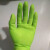 独立装纯胶短款贴手防滑保洁胶皮家用女用洗碗洗衣橡胶乳胶手套 绿色 M