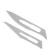 希万辉  不锈钢刀柄 手术刀柄 标本制作工具 雕刻刀 实验室生物解剖刀 5包11号