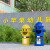 卡通垃圾桶大号带盖幼儿园室外消防栓可爱创意分类户外商用垃圾箱定制 浅蓝 88cm小号