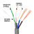 室外4+2芯8芯监控网线带电源一体线网络综合线复合线二合一300米m 【灰色】4芯0.5铜+2芯1.0铜电线 100m