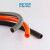 WY-PA6-V0 阻燃尼龙软管黑色橙色波纹管电线穿线塑料管无卤添加定制 WY-PA6-V0-AD28.5 黑色 50米/卷