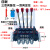 ZS-118系列多路阀换向阀液压分配器手动一至五联阀油缸液压阀单双 ZS118四联 三双向复位一双向定位