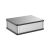 铝合金外壳控制器防水盒铝型材壳体电源密封盒铝盒子定做150*115 B款15011550皓月银浅灰塑盖