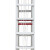 兴航发 铝合金伸缩人字梯子6M 收3.3米升5.5米内抽拉高强度铝合金人字梯 加厚加固升降人字梯工程梯子