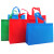 海斯迪克 HKL-49 无纺布购物手提袋 广告礼品袋 红色 30*38*10  立体竖款(10个)