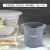 加厚加水桶家用保洁专用带刻度方口长嘴水桶大号小号手提塑料水桶 大号14L(灰)