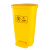 【脚踏50L】废弃口罩黄色医疗垃圾桶脚踏有盖医疗医院利器盒废物桶回收箱大号