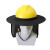 海斯迪克 HK-822 户外工地防晒帽 遮阳帽安全帽遮阳挡（不含安全帽） 蓝色 